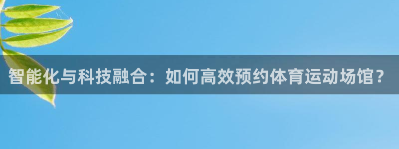 智能化与科技融合：如何高效预约体育运动场馆？