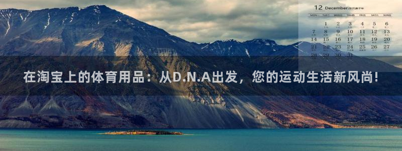 在淘宝上的体育用品：从D.N.A出发，您的运动生活新风尚!